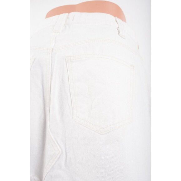 Free People Womens Side Car Mini Denim Jean Skirt Frayed Sz 26 Raw Hem NWT - Picture 5 of 7